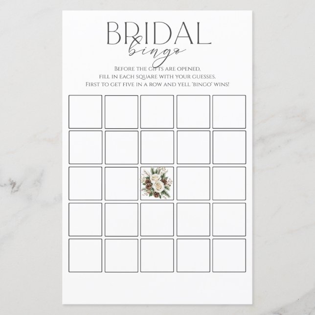 Bingo-spel för vinter-Möhippa (Framsida)