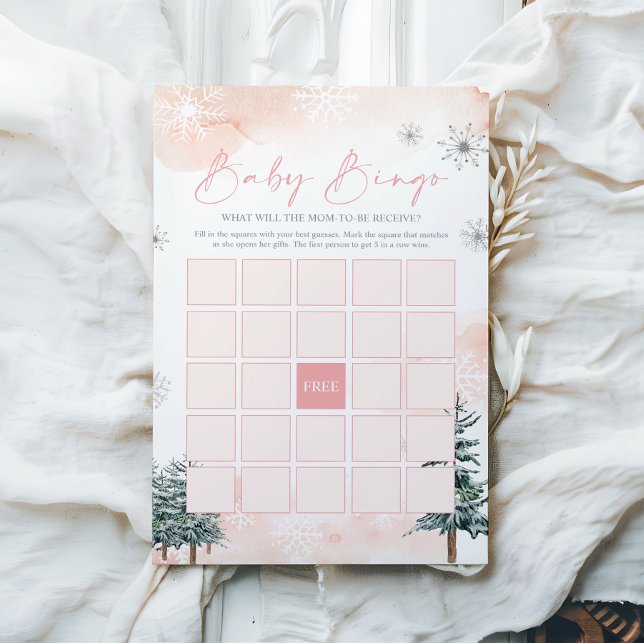 Bingo-spel för vinterbabyskor (Skapare uppladdad)