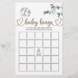 Bingo-spel för vinterbabyskor