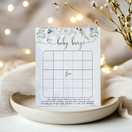 Bingo-spel för vinterblått baby