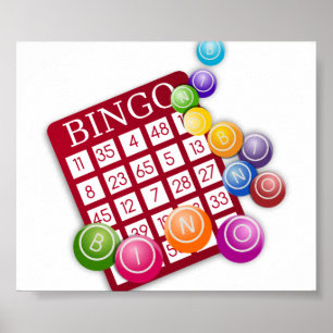 Bingo-spel Poster