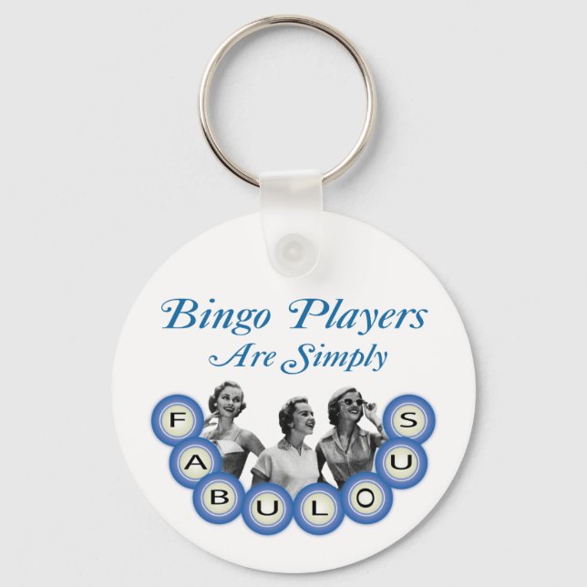 Bingo-spelare är helt enkelt upplyftande nyckelring (Framsida)