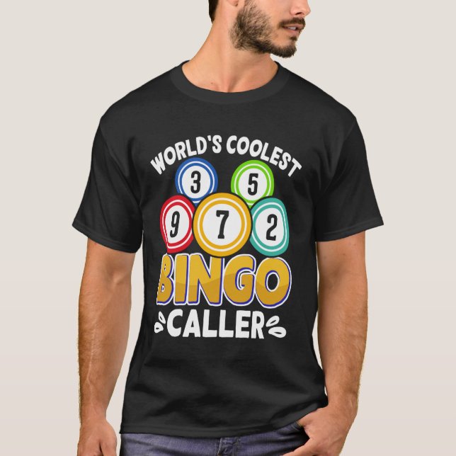 Bingo Spelare Design Bingo Samordnare Spelande Bin T Shirt (Framsida)