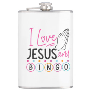 Bingo spelare Jesus Tro Kristen Jag älskar Jesus A Fickplunta