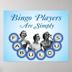 Bingo-spelare Poster helt enkelt slumpartat