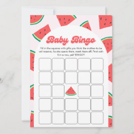 Bingo-spelkort för babybabyskor inbjudningar
