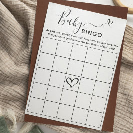 Bingo-spelkort för babyskor inbjudningar