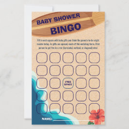 Bingo-spelkort för barn ombord på pojke