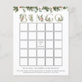 Bingo-spelkort för elegant Winter Möhippa