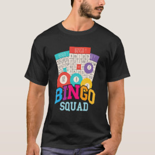Bingo Squad Bingo Team Game Card Bingo Bollar Crew T Shirt