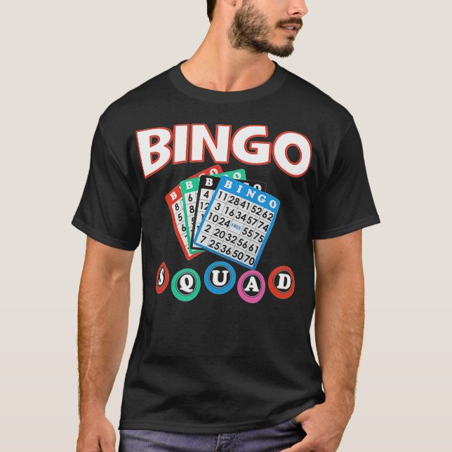Bingo Squad-design för Wo och skämt - T Shirt (Framsida)