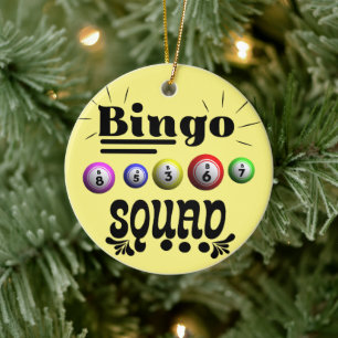 Bingo Squad Julgransprydnad Keramik