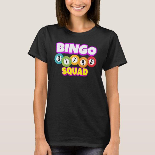 Bingo Squad Team Player Lucky Bingo Tur Women M T Shirt (Framsida)
