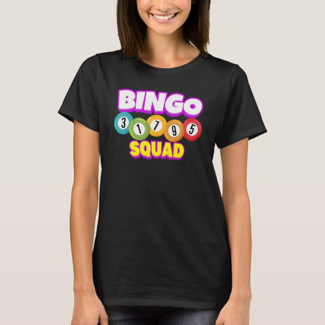 Bingo Squad Team Player Lucky Bingo Tur Women M T Shirt (Framsida)
