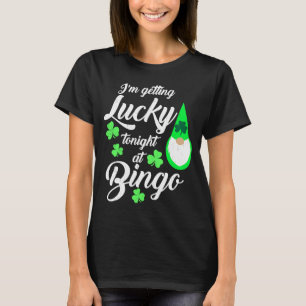 Bingo St patrick's day Gnome blir luckig vid bing T Shirt