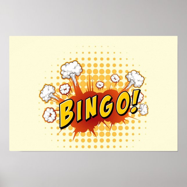 Bingo-tecknad Poster (Framsidan)