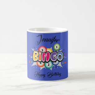 BINGO-tema födelsedag Kaffemugg