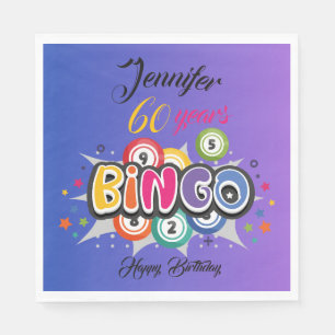 BINGO-tema födelsedagsfest  Pappersservett