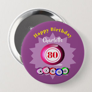 Bingo Thated Roligt Birthday Personlig Knapp