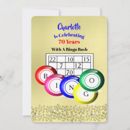 Bingo Thned Party Roligt - färgfull inbjudan