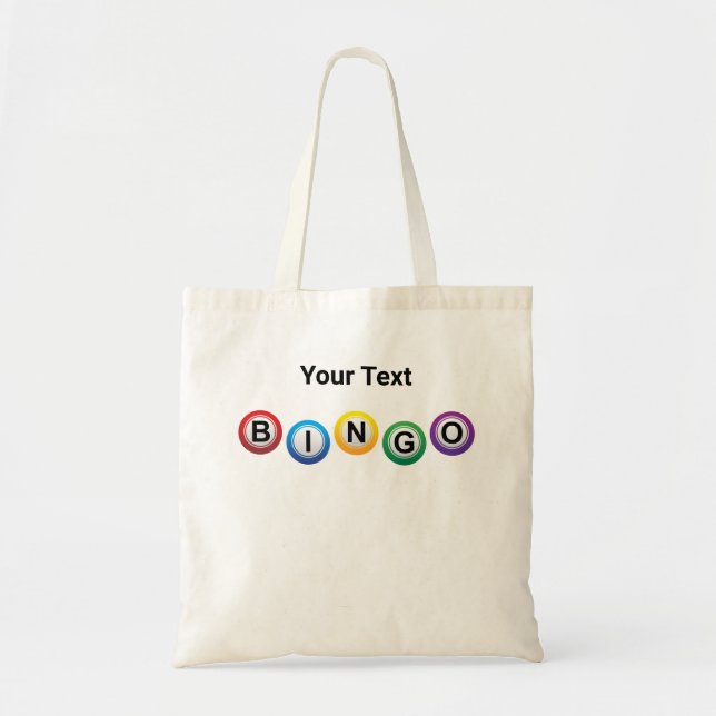 Bingo Tote Bag Tygkasse (Framsidan)