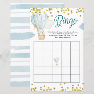 Bingo Varmt Luftballong Jungle Bebis Shower