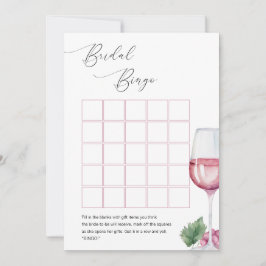 Bingo Vino före bröllopet Bröllopsduschspel Inbjudningar