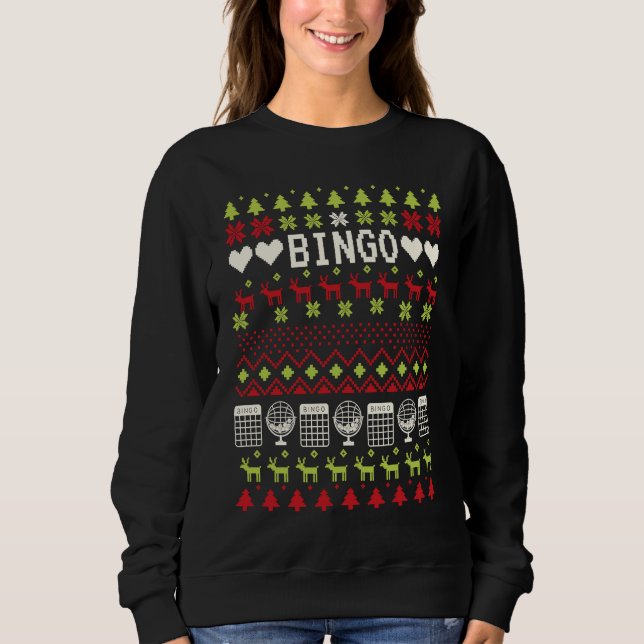 Bingo Xmas Ugly Christmas Bingo  1 T Shirt (Framsida)