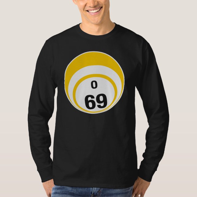 Bingoboll för nolla 69 tee shirt (Framsida)