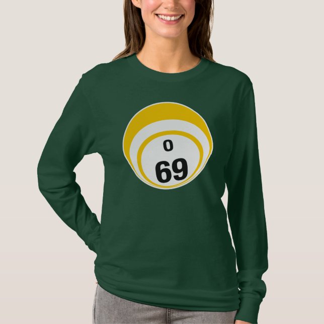 Bingoboll för nolla 69 tee shirt (Framsida)