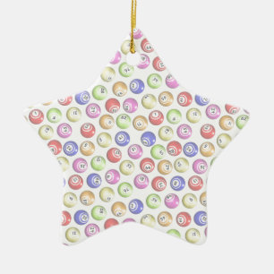 Bingobollar Julgransprydnad Keramik