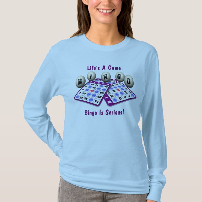 Bingoen är allvarlig t-shirt (Framsida)