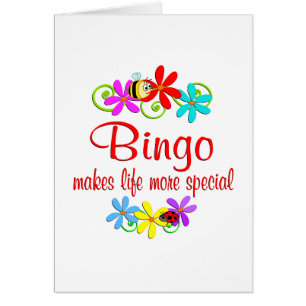 Bingoen är speciell hälsningskort