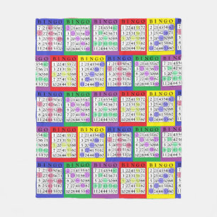 BINGOEN Cards den färgrika lyckliga filten Fleecefilt