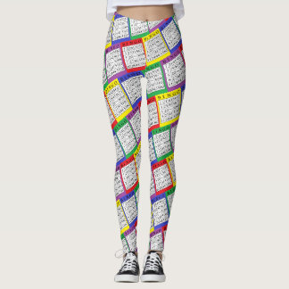 BINGOEN Cards kvinna damasker Leggings