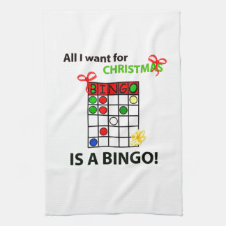BINGOEN önskar jag en bingo för jul Kökshandduk