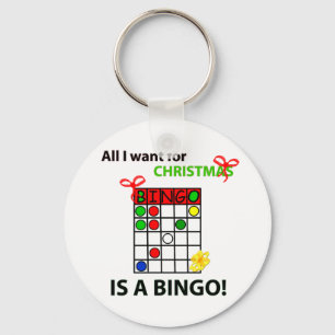 BINGOEN önskar jag en bingo för jul Nyckelring