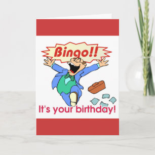 Bingofödelsedagkort Kort