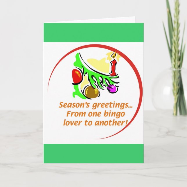 Bingojulkort Helgkort (Framsida)