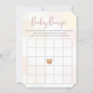 Bingokort för babyskor - spel för babyskor inbjudningar