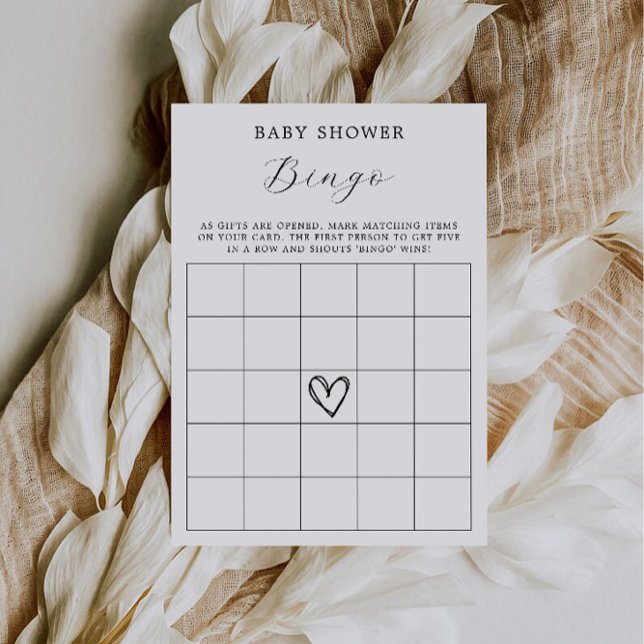 Bingokort för babyskor | Spel för babyskor Inbjudningar (Baby Shower Bingo Card | Baby Shower Games)