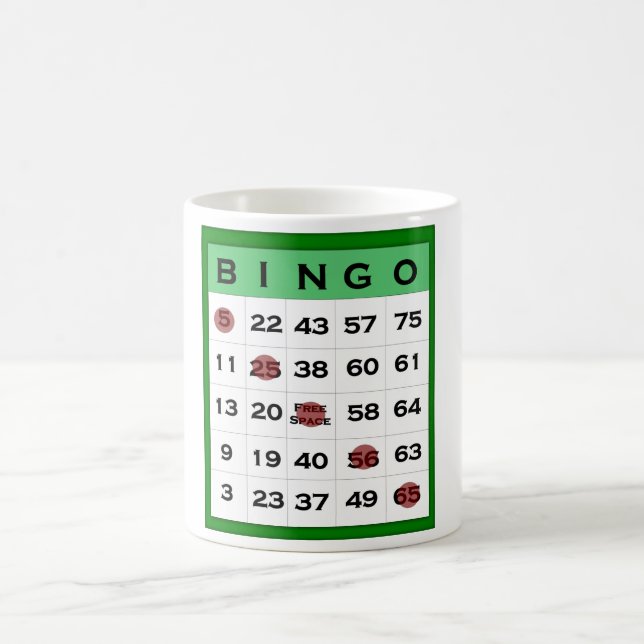 bingokort kaffemugg (Center)