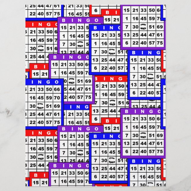 Bingokort mönster (Framsida)