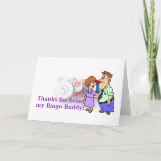 Bingokort - tacka dig tack kort