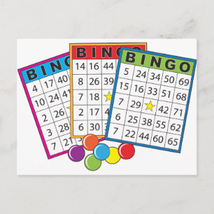 Bingokort Vykort