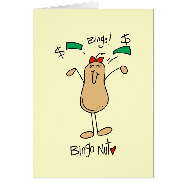 BingonötTshirts och gåvor Hälsningskort (Framsidan)
