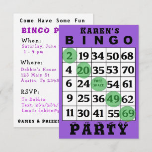 BINGOpartyinbjudan Inbjudningar