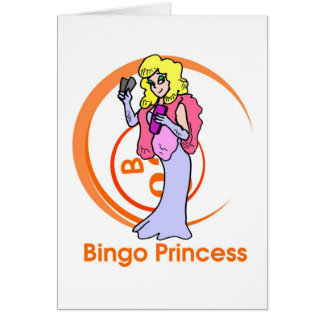 BingoPrincess - öppet meddelande Hälsningskort