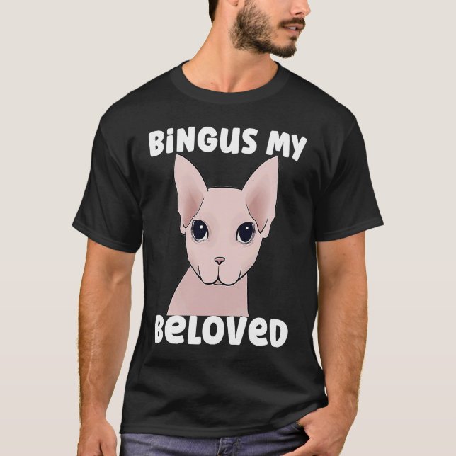 Bingus Min Älskade Katt T Shirt (Framsida)