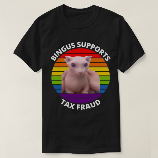 Bingus Mitt hemlösa ryggmärgssaxar T Shirt (Design framsida)